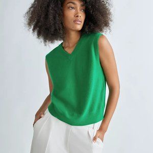 Aritzia Green Tribune Cashmere Vest